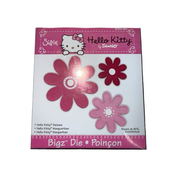 Sizzix Other - Sizzix Bigz Hello Kitty Daisies Craft Die Fabric Cardmaking #655796, Sanrio